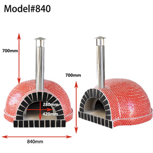 Meilleure qualité 16 pouces Style italien céramique intérieur extérieur cuisson aux <span class=keywords><strong>granulés</strong></span> grand four à pizza au feu <span class=keywords><strong>de</strong></span> <span class=keywords><strong>bois</strong></span> dôme four à pizza au feu <span class=keywords><strong>de</strong></span> <span class=keywords><strong>bois</strong></span> - Product Image 5