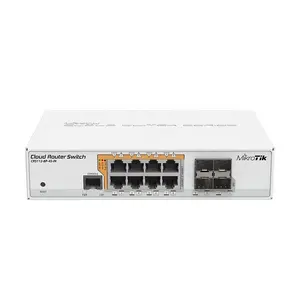 CRS112-8P-4S-IN 8x Gigabit Ethernet Switch Met Poe-Out Desktop Case Routeros L5 Netwerkswitch