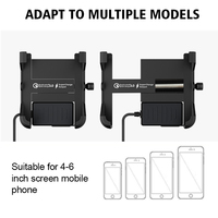 Support de téléphone portable pour vélo/moto, avec port USB, étanche IPX6, en alliage d'aluminium, compatible avec l'installation sur guidon Kawasaki