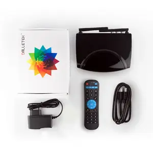 Yeni varış Leadcool Android 9.0 akıllı TV seti Top Box R2 IPTV FHD HDR 4K ekran TV kutusu 2.4G Wifi USB 2.0 kutu