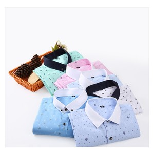 Male Teenager Fashion Casual Slim Fit Plaid <strong>Shirt</strong> 100% Polyester <strong>Men</strong> Print Long Sleeve <strong>Shirts</strong> - Product Image 4