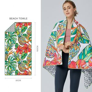 Impression raffinée personnalisée, grande serviette de plage en microfibre super absorbante sans sable, cadeaux de vacances essentiels pour l'été/ - Product Image 1