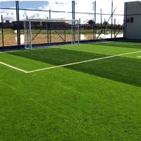 Gazon artificiel en polyéthylène de 50 mm, surface de terrain de football imperméable, découpée sur mesure