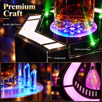 Support de bouteille de champagne laser ZhonNa, présentoir lumineux pour vin, support VIP pour spiritueux, accessoire pour instrument de test lumineux de bar KTV