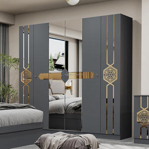 ชุดห้องนอนไม้หรูหราทันสมัยสั่งทำพิเศษ เตียงคิงไซส์/ควีนไซส์ พร้อมที่เก็บของ สำหรับบ้านหรือโรงแรม สำหรับอพาร์ทเมนต์หรือวิลล่า - Product Image 5