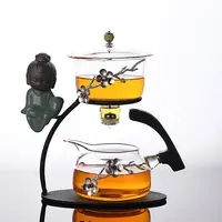 الصين المنزلية الكونغفو طقم شاي الذاتي سقي الأواني التلقائي متعددة الزجاج ماكينة إعداد الشاي