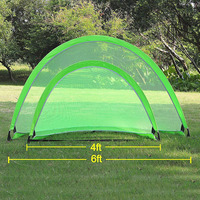 But de football pliable pour enfants, facile à installer, durable, en tissu Oxford 210D, portable, pour l'entraînement de football en extérieur, lot de deux
