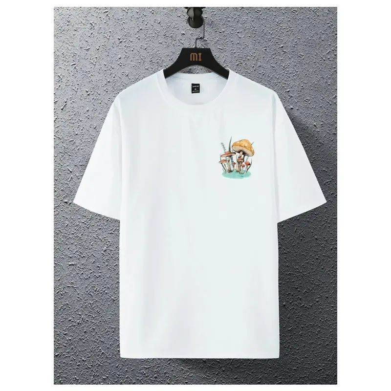 Top Morden T-shirt Men's Loose Design Thick Cotton Funny Anime Men's Short Sleeve Graphic t shirts Custom for men