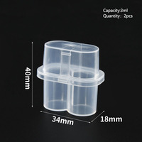 Boîtes de flacons en plastique transparent PP de 3 ml, 5 ml, 7 ml, 10 ml, 12 ml, 20 ml, flacon Cillin, petit support pour flacons en plastique
