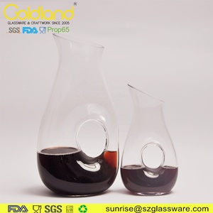Mặt Trời Mọc Hot Bán Xiên Rượu Vang <span class=keywords><strong>Decanter</strong></span> Với Lỗ Tùy Chỉnh Thủy Tinh Nhỏ Rượu Vang Bình 330Ml - Product Image 4