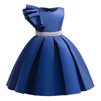 Robes de soirée en satin de haute qualité pour filles Robe de demoiselle d'honneur de mariage Robe de princesse pour fille