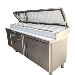 Réfrigérateur de cuisine sous comptoir en acier inoxydable à double température 245L, refroidissement direct R600a, <span class=keywords><strong>dégivrage</strong></span> <span class=keywords><strong>automatique</strong></span>, nouveau modèle durable - Product Image 1