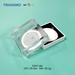 Estuche para Polvo Secante Facial con Protección Solar, Envases Personalizados para Polvo Suelto, Estuche Cuadrado para Polvo Suelto - Product Image 4