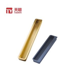 Customizable Quality Durable Zinc Alloy Hidden <b>Handle</b> Modern <b>Kitchen</b> Bathroom Bedroom Living Room Dresser Wardrobe Drawer Easy - Product Image 1