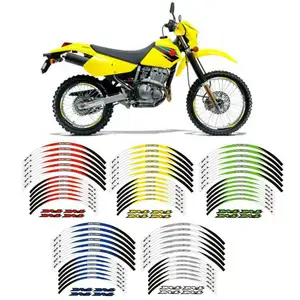 Fita adesiva para aro de motocicleta, fita adesiva para aro de motocicleta suzuki drz 400 400s 400e 250 com 21 "18" 12ps