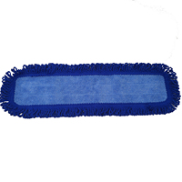 Tampon de vadrouille à poussière auto-adhésif en microfibre, éponge torsadée de 18 pouces pour nettoyer les sols humides et les franges.