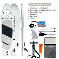 Planche de paddle gonflable tout-en-un de haute qualité avec pompe, aileron et construction en PVC durable pour les eaux océaniques