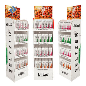 Estante de exhibición de piso de cartón corrugado Pop Pos de supermercado minorista personalizado al por mayor para champú - Product Image 5