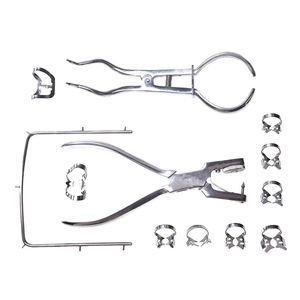 12 buah tang penjepit Dam karet gigi dan Kit bingkai - Product Image 3