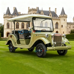 Coche Clásico Chino Mini Eléctrico de Cuatro Ruedas, Coche Clásico para Recepción de Hotel, Coche Antiguo con Asientos, Coche para Recorridos Turísticos, Autobús Clásico - Product Image 2