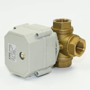 3 طرق منفذ L "BSP DN15mm CR04 CR202 إرجاع تلقائي 9-24V AC/DC جهاز التحكم في تدفق الصمام بمحرك - Product Image 2