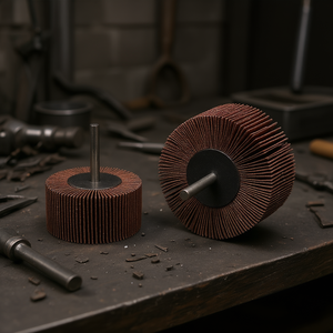 Fervi Flap <b>Wheels</b> Aluminum Oxide Cloth Stem 30mm <b>Grinding</b> <b>Wheel</b> For Metal Polishing - Product Image 3