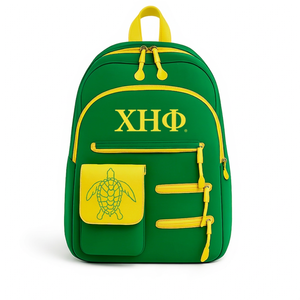 Chi Eta Phi Sorority Style Lightweight Durable High Quality Zipper Closure Backpack Sports/Travel Ready to Ship Modern Schoolbag - Product Image 1