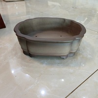 Pot à Bonsaï en Sable de Yixing Fait Main, Style Antique Gris, Best-seller