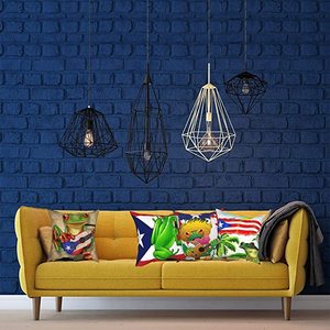 ปลอกหมอนอิงประดับต้นปาล์มธงเปอร์โตริโก้สำหรับโซฟาเตียงในสวนวันหยุด - Product Image 5