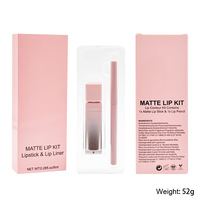 Set de Maquillaje Labial Mate Personalizable MLM, Resistente al Agua, de Larga Duración, Alta Pigmentación, Libre de Crueldad Animal, Kit Combinado de Cosméticos Labiales