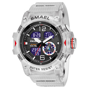 <span class=keywords><strong>Montre</strong></span> pour homme <span class=keywords><strong>SMAEL</strong></span> 8007, <span class=keywords><strong>montre</strong></span> de sport étanche pour homme avec mouvement analogique-numérique double, <span class=keywords><strong>montre</strong></span>-bracelet multifonctionnelle pour homme - Product Image 5