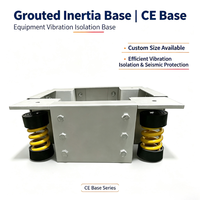 Unité de ventilation HVAC industrielle personnalisée avec base à inertie groutée en acier au carbone, revêtement zinc-aluminium et cadre de groutage renforcé pour écoles