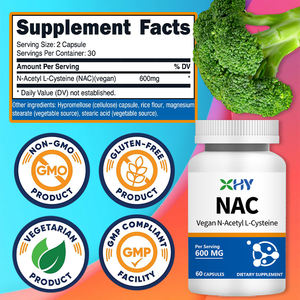 OEM kapsul suplemen <span class=keywords><strong>NAC</strong></span> n-asetil-kapsul sistein <span class=keywords><strong>600</strong></span> <span class=keywords><strong>mg</strong></span> dengan Selenium & molibdenum kapsul suplemen - Product Image 2