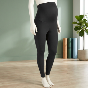Custom High Waist <b>Tummy</b> <b>Control</b> Pocket Comfort Pregnant Maternity Belly Leggings Pregnancy Skinny Pants for Sale by Exporter - Product Image 3
