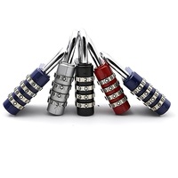 Cadenas à cadran avec mot de passe mécanique à 4 chiffres avec logo personnalisé cadenas à numéro numérique avec code et serrures à combinaison pour bagages