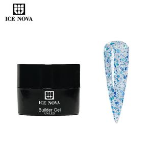 ICE NOVA Spring Builder Gel dur Glitter Extension Colle avec de grandes paillettes Beauté Longue durée Artiste Glitter Couleurs Hema Free - Product Image 1