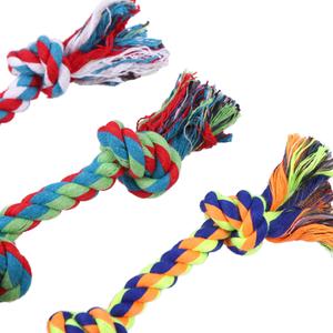 Pamuk halat köpek oyuncaklar interaktif köpek oyun Bite <span class=keywords><strong>Pet</strong></span> malzemeleri küçük büyük oyuncak köpek çiğnemek oyuncak halat - Product Image 4