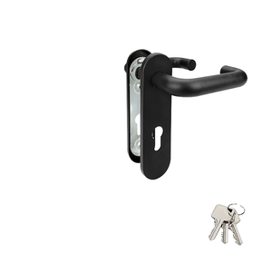 Manija y Perillas de Puerta de Madera Negra Mate para Dormitorio de Hotel o Apartamento Estilo Villa Europea Moderna, Fácil Instalación, Venta al por Mayor de Fábrica - Product Image 1