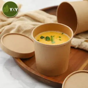 Eco Friendly Recyclable Disposable Microwaveable Togo Soup Bowl For Hot Food