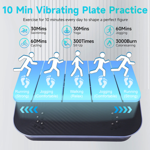 Plate-forme de fitness d'entraînement de machine d'exercice de plaque de vibration de corps entier <span class=keywords><strong>3D</strong></span> avec le contrôle silencieux de vitesse de moteur - Product Image 2