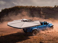 360 °   Tente de camping pliable pour voiture, auvent arrière imperméable avec éclairage LED, tentes de camping, auvents arrière, accessoires 4x4