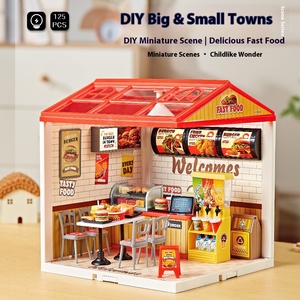 梦幻玩具DIY益智ABS塑料积木40件现代建筑比例1:<span class=keywords><strong>3</strong></span>儿童游戏屋照明舱 - Product Image 4