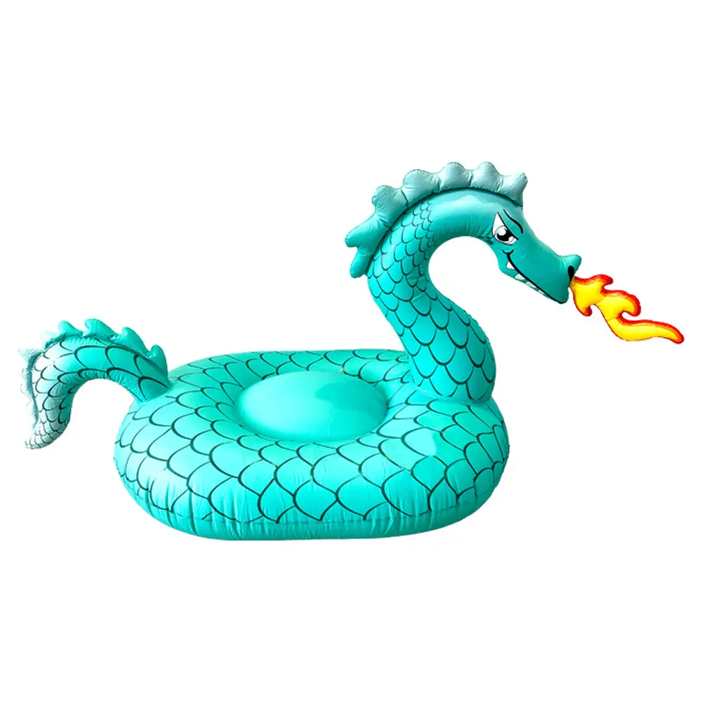 Outdoor Swimming Dragon Pool Ring float Grande flutuador inflável tubo natação anel para adultos