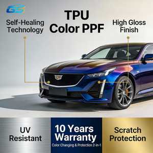 <span class=keywords><strong>Film</strong></span> de protection de peinture automobile auto-cicatrisant anti-rayures en TPU PPF couleur gris argenté changeant de couleur pour voiture - Product Image 5