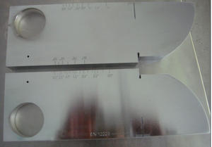 TESTECH NDT Testing UT Калибровочный блок V1 ультразвуковые тестовые блоки для дефектоскопа из углеродистой стали - Product Image 2