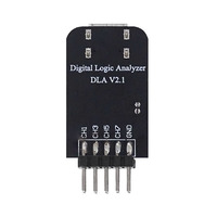 Professional 8 Channel 24Mhz Mini Logic Analyzer DLA V2.1 Type-C Portable Debug Tool for MCU ARM FPGA Digital Circuit Analysis