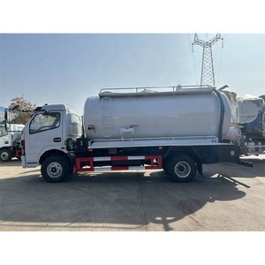 Camion de nettoyage des eaux usées 4X2 Dongfeng 6 tonnes, camion à vide pour égouts - Product Image 2