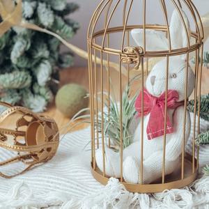 Klasik dekoratif kuş kafesleri düğün için kafes mumluk altın Metal düğün mum Centerpieces şamdan tutucular - Product Image 4