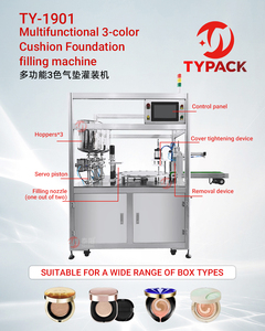 Machine de remplissage automatique de fond de teint en coussin, 1/2/3 couleurs, pour fond de teint, crème <span class=keywords><strong>BB</strong></span>, crème <span class=keywords><strong>CC</strong></span>, usine de cosmétiques - Product Image 2