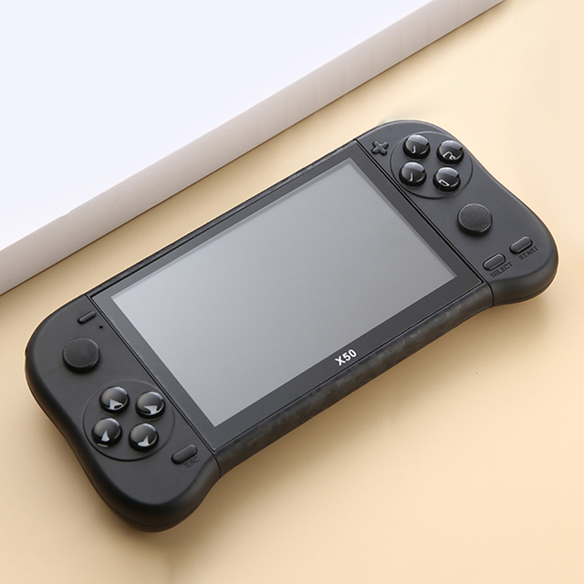 X50 Retro Video Game Console 5.1 Inch TFT Color Screen 4K HD 6000+ Game 64/32G Portable Handheld Arcade Electronic Gaming Player